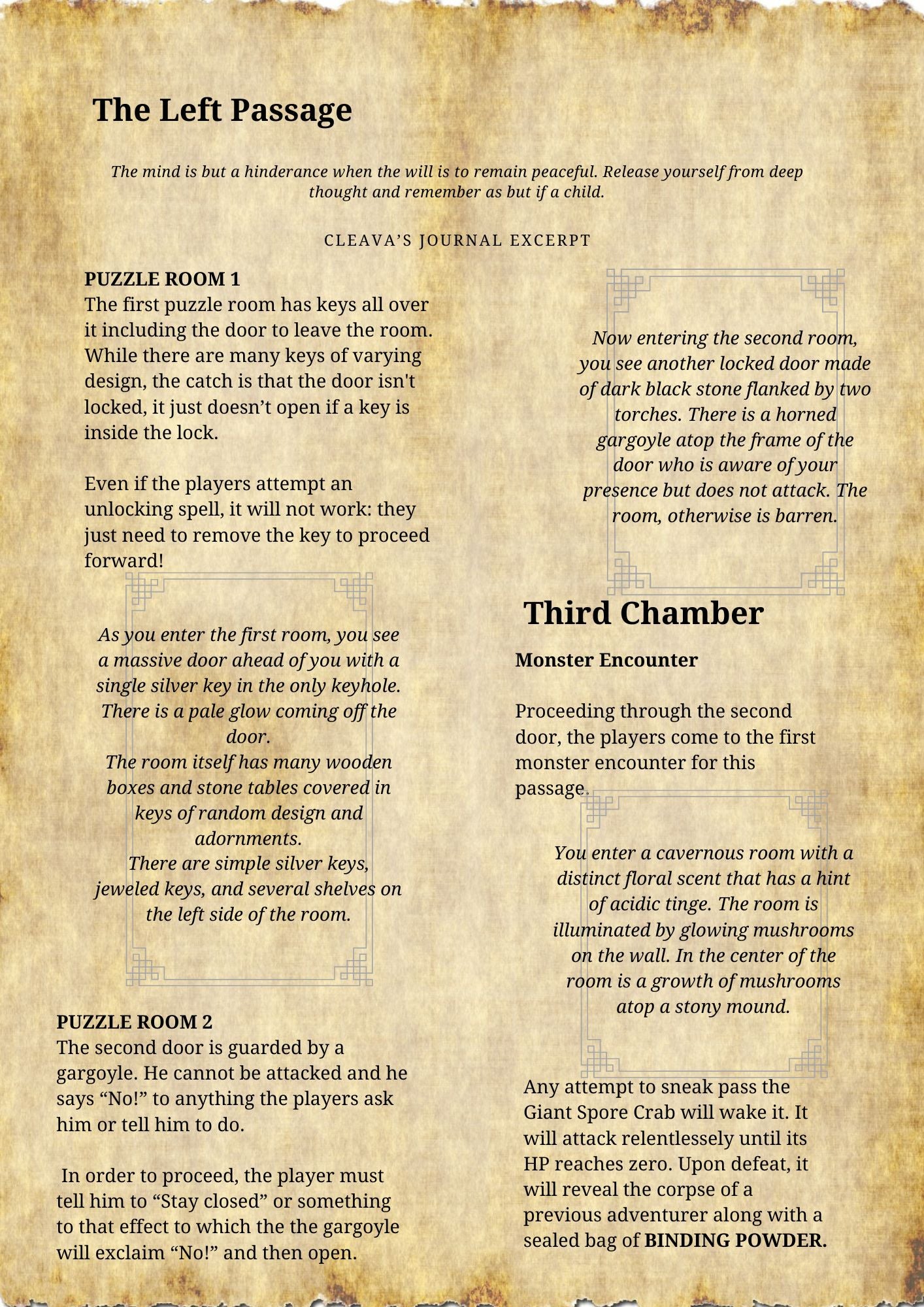 Secrets of the Lost Catacomb 5E One Shot